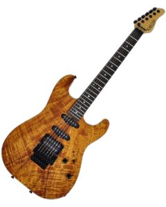 Schecter CET Koa Natural Gloss USA Custom Shop Electric Guitar sku number SCHECTERUCETKNATSD