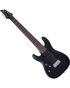 Schecter C-8 Deluxe LH guitar in Satin Black sku number SCHECTER442