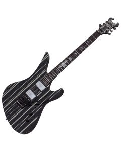 Schecter Synyster Custom guitar in Gloss Black with Silver Pinstripes sku number SCHECTER1740