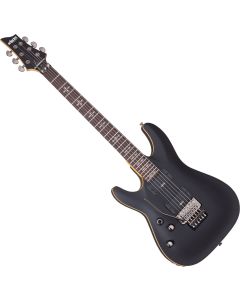 Schecter Demon-6 FR LH guitar in Satin Black sku number SCHECTER3666