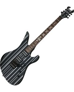 Schecter Synyster Standard guitar in Gloss Black with Silver Pinstripes sku number SCHECTER1739