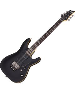 Schecter Demon-6 FR guitar in Aged Black Satin sku number SCHECTER3661