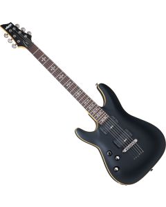 Schecter Demon-6 LH guitar in Satin Black sku number SCHECTER3665