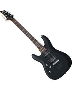 Schecter C-6 Deluxe LH guitar in Satin Black sku number SCHECTER433