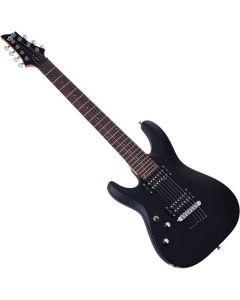 Schecter C-7 Deluxe LH guitar in Satin Black sku number SCHECTER439