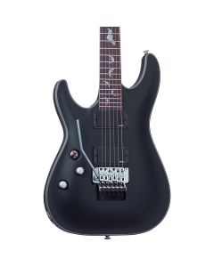 Schecter Damien Platinum-6 FR LH guitar in Satin Black sku number SCHECTER1184