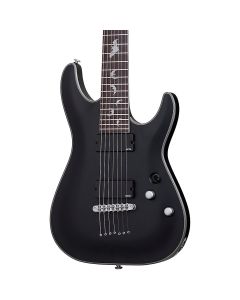 Schecter Damien Platinum-7 guitar in Satin Black sku number SCHECTER1185