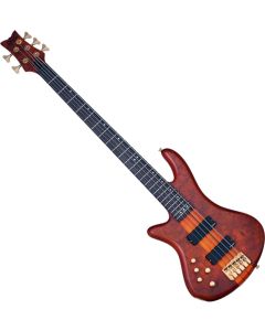 Schecter Stiletto Studio-5 LH bass in Honey Satin sku number SCHECTER2780