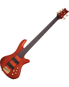 Schecter Stiletto Studio-5 FL bass in Honey Satin sku number SCHECTER2770