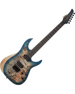Schecter Reaper-6 guitar in Satin Sky Burst sku number SCHECTER1501