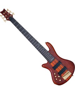 Schecter Stiletto Studio-6 LH bass in Honey Satin sku number SCHECTER2790