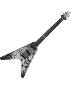 Schecter Randy Weitzel V-7 FR guitar in Satin White sku number SCHECTER335