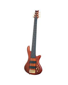 Schecter Stiletto Studio-6 FL bass in Honey Satin sku number SCHECTER2791