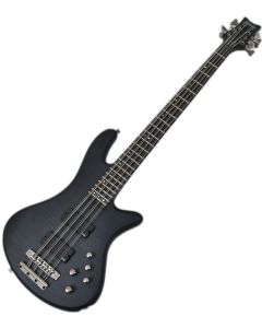 Schecter Stiletto Studio-8 bass in See-Thru Black Satin sku number SCHECTER2742
