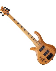 Schecter Riot-5 Session LH bass in Aged Natural Satin sku number SCHECTER2857