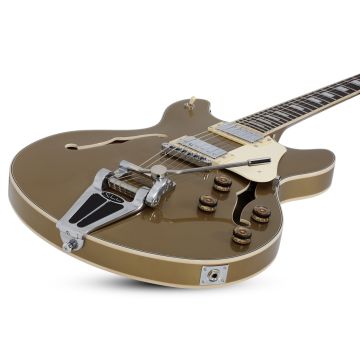 Schecter Corsair Semi-Hollow Electric Guitar Gold Top sku number SCHECTER1554