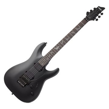 Schecter Damien-6 FR guitar in Satin Black sku number SCHECTER2471