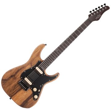 Schecter Sun Valley Super Shredder Exotic HT Black Limba guitar in Natural Satin sku number SCHECTER1269