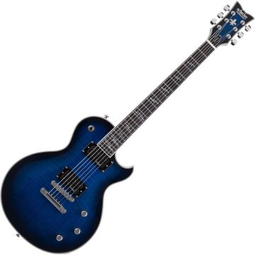 Schecter Solo-II Supreme guitar in See-Thru Blue Burst sku number SCHECTER2590
