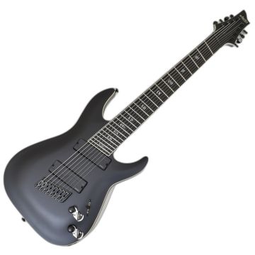 Schecter C-8 MS SLS Elite Evil Twin guitar in Satin Black sku number SCHECTER1368