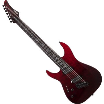 Schecter Reaper-7 Elite Multiscale LH guitar in Blood Burst sku number SCHECTER2185