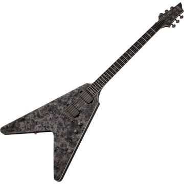 Schecter Juan of the Dead V-1 guitar in Black Reign sku number SCHECTER914