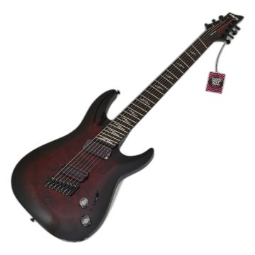 Schecter Omen Elite-7 MS guitar in Black Cherry Burst sku number SCHECTER2462