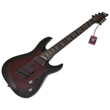 Schecter Omen Elite-7 Multiscale Guitar Black Cherry Burst sku number SCHECTER2462