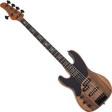 Schecter Model-T 5 Exotic LH bass in Natural Satin sku number SCHECTER2837