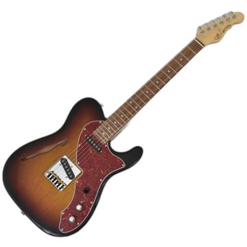 G&L USA ASAT Classic Thinline Build to Order Guitar 3 Tone Sunburst sku number USA ACLTL 3TS