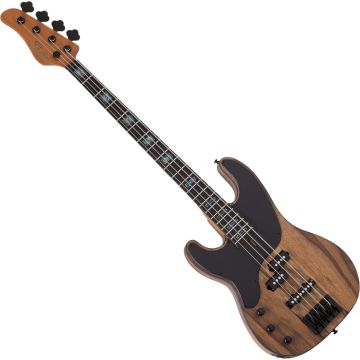 Schecter Model-T 4 Exotic LH bass in Natural Satin sku number SCHECTER2836