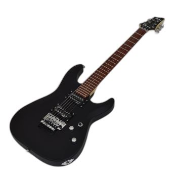 Schecter C-6 FR Deluxe Electric Guitar Satin Black B-Stock 2556 sku number SCHECTER434-B2556
