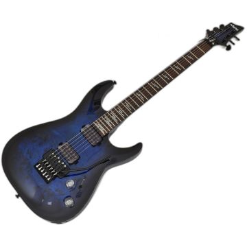 Schecter Omen Elite-6 FR guitar in See Thru Blue Burst sku number SCHECTER2455