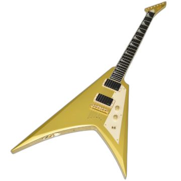 ESP LTD KH-V Kirk Hammett Signature Guitar Metallic Gold 0282 sku number LKHVMGO-B0282