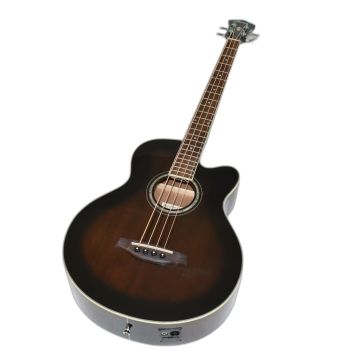Ibanez AEB10E-DVS Artwood Series Acoustic Electric Bass in Dark Violin Sunburst High Gloss Finish 9688 sku number AEB10EDVS-B9688