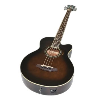 Ibanez AEB10E-DVS Artwood Series Acoustic Electric Bass in Dark Violin Sunburst High Gloss Finish 9620 sku number AEB10EDVS-B9620