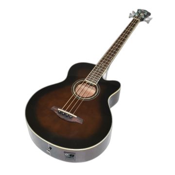Ibanez AEB10E-DVS Artwood Series Acoustic Electric Bass in Dark Violin Sunburst High Gloss Finish 9622 sku number AEB10EDVS.B9622