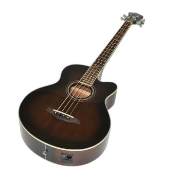 Ibanez AEB10E-DVS Artwood Series Acoustic Electric Bass in Dark Violin Sunburst High Gloss Finish 9697 sku number AEB10EDVS.B9697