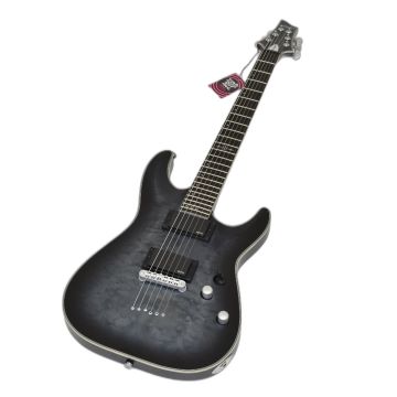 Schecter C-1 Platinum Guitar See Through Black Satin B-Stock 0239 sku number SCHECTER704.B0239