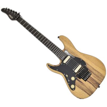 Schecter Sun Valley Super Shredder Exotic FR Black Limba LH guitar in Natural Satin sku number SCHECTER1267