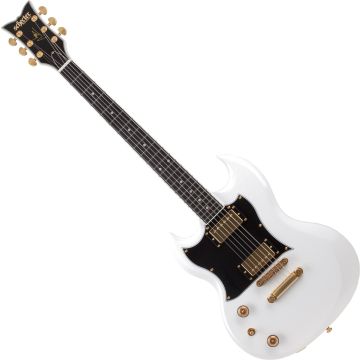 Schecter ZV-H6LLYW66D LH guitar in Gloss White sku number SCHECTER544