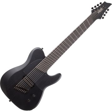 Schecter PT-8 MS Black Ops guitar in Satin Black Open Pore sku number SCHECTER622