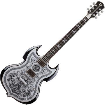 Schecter IronWorks Barbarian guitar in Black Burst sku number SCHECTER4552