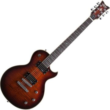 Schecter Solo-II Supreme guitar in Cat's Eye Black Burst sku number SCHECTER2591