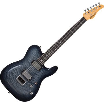 Schecter PT Classic guitar in Transparent Black Burst sku number SCHECTER7323