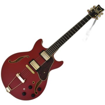 Ibanez AMH90CRF Cherry Red Flat Artcore Guitar B-Stock sku number AMH90CRF-0748