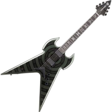 Wylde Audio Metallic Green Warhammer NT Norse Dragon Bullseye Guitar sku number SCHECTER4581