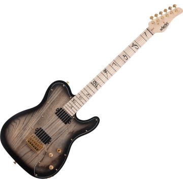Schecter Meegs PT guitar in Charcoal Burst sku number SCHECTER869