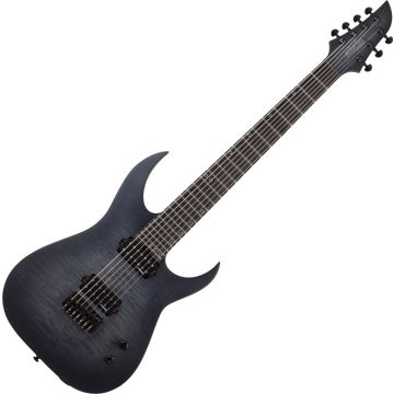 Schecter KM-7 MK-III Legacy guitar in Transparent Black Burst sku number SCHECTER875
