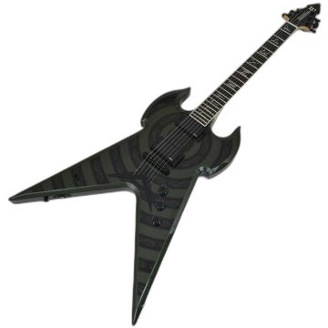 Wylde Audio Metallic Green Warhammer NT Norse Dragon Bullseye Guitar B-Stock sku number SCHECTER4581-B